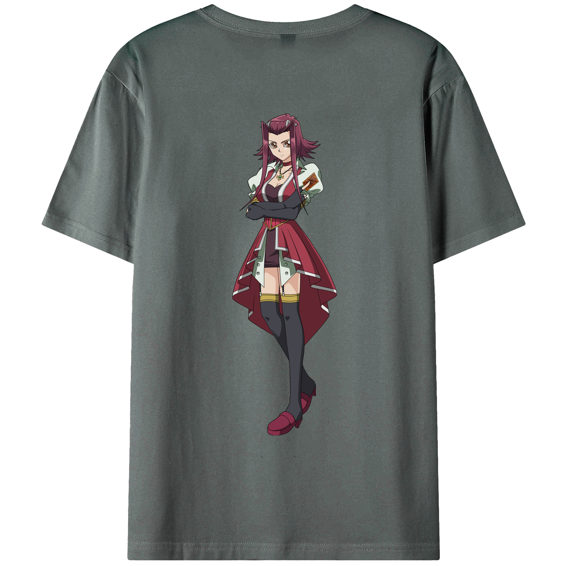 （画像用） 遊☆戯☆王 Yu-Gi-Oh! 綿100％ メンズ半袖Tシャツ（バックプリント） 通気性